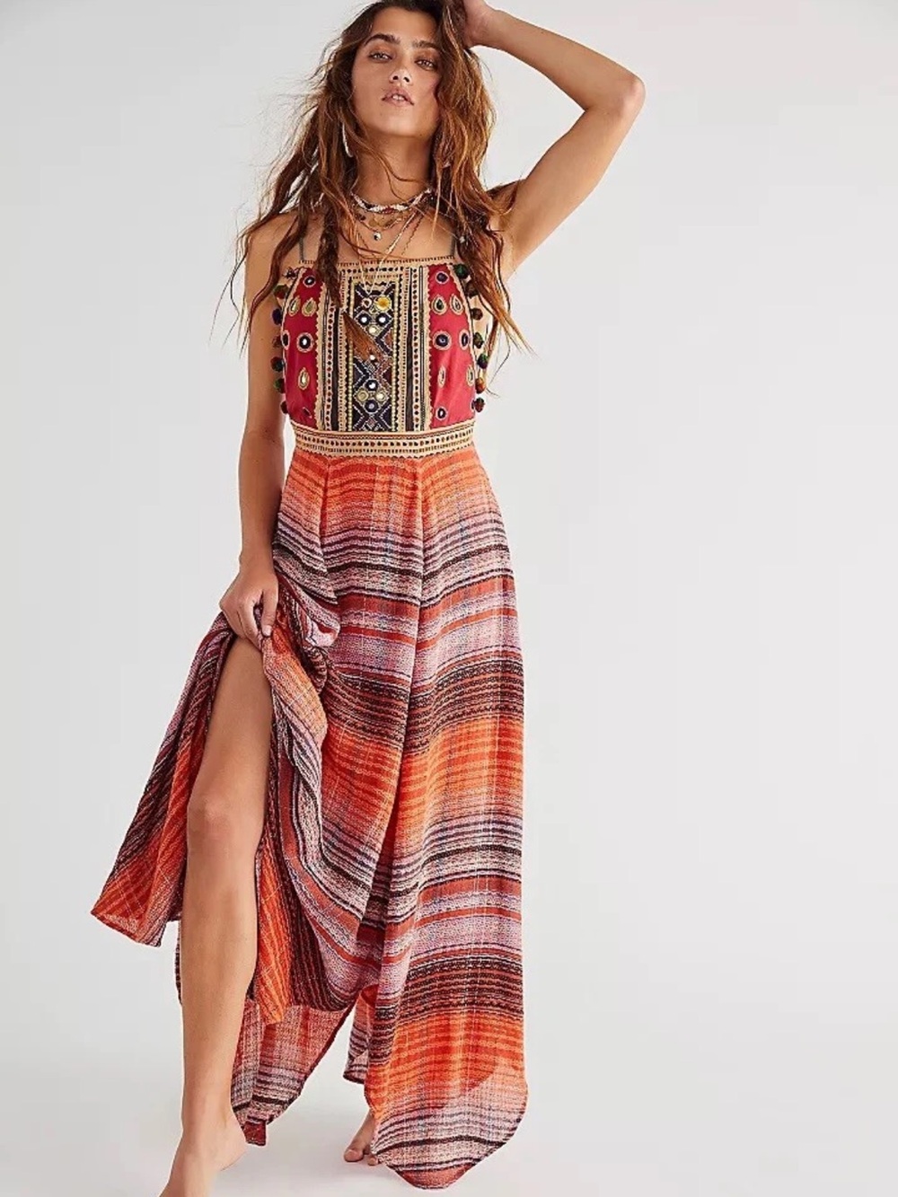Free People Regina Bohemian Maxi Dress